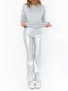 SHOW ME YOUR MUMU NASHVILLE PULL ON FLARE PANT IN SILVER