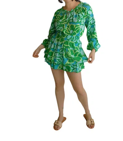 Show Me Your Mumu Nat Skort In Abstract Poppy Multi