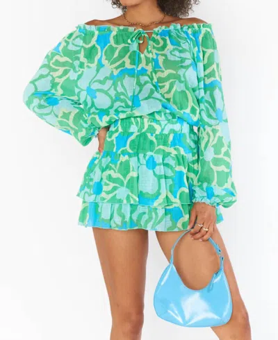 Show Me Your Mumu Nat Skort In Green Multi