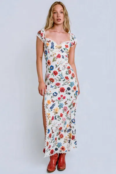 Show Me Your Mumu Nicola Maxi Dress In French Floral In Multi