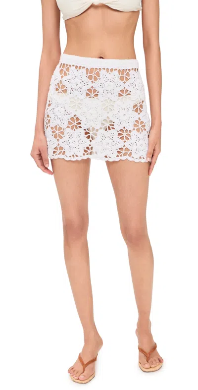 Show Me Your Mumu Offshore Skirt In Salt Air Crochet