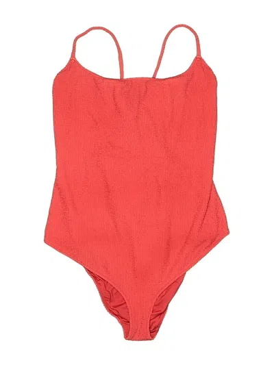 Pre-owned Show Me Your Mumu One Piece Swimsuit In Red
