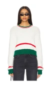 Show Me Your Mumu Only One Sweater In Festive Stripe Knit