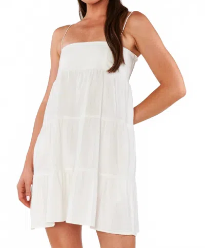 Show Me Your Mumu Ooo Mini Dress In White Linen