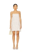 Show Me Your Mumu Ooo Mini Dress In Sand Shells Gauze In Sand Shells Gauze