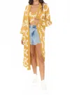 Show Me Your Mumu Out And About Cardi In Paradise Sun Knit In Yellow