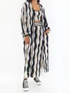 Show Me Your Mumu Out And About Cardi In Squiggle Stripe Knit