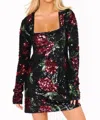 Show Me Your Mumu Out Tonight Mini Dress In Send Me Roses Sequins In Multi