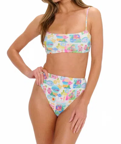 Show Me Your Mumu Palma Bottom In Amalfi Coast Rib Scrunch In Multi