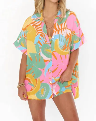 Show Me Your Mumu Parker Button Down Shirt In Tropical Fruit In Multi