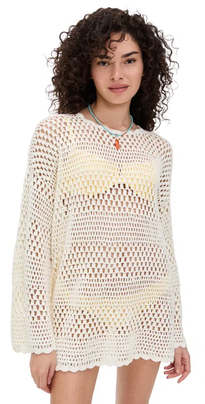 Show Me Your Mumu Paula Pullover Sweater White