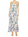 Show Me Your Mumu Paxton Midi Dress In Flower Shop In Multi