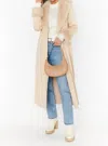 Show Me Your Mumu Penny Lane Long Coat In Beige