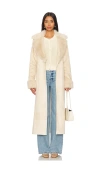 Show Me Your Mumu Penny Lane Long Coat In 베이지