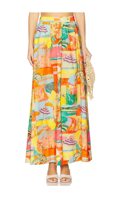 Show Me Your Mumu Pisa Skirt In Postcards