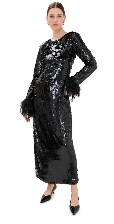 Show Me Your Mumu Pricilla Dress Black Sequins