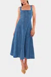Show Me Your Mumu Prim Jean Midi Dress In Windy Indigo In Blue