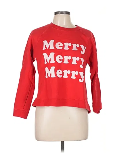 Pre-owned Show Me Your Mumu Pullover Sweater In Red