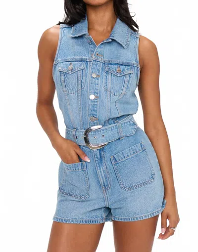 SHOW ME YOUR MUMU RANCHO MIRAGE ROMPER IN HAILSTORM