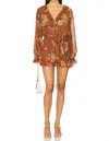 Show Me Your Mumu Raquel Ruffle Romper In Garden Harvest In Multi