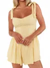 Show Me Your Mumu Regal Scoopneck Romper In Lemonade In Neutral