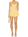 Show Me Your Mumu Regal Scoopneck Romper In Lemonade In Neutral
