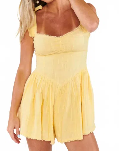 SHOW ME YOUR MUMU REGAL ROMPER IN LEMONADE