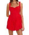 Show Me Your Mumu Regal Romper In Red In Red