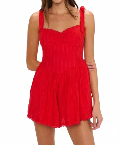 Show Me Your Mumu Regal Romper In Red