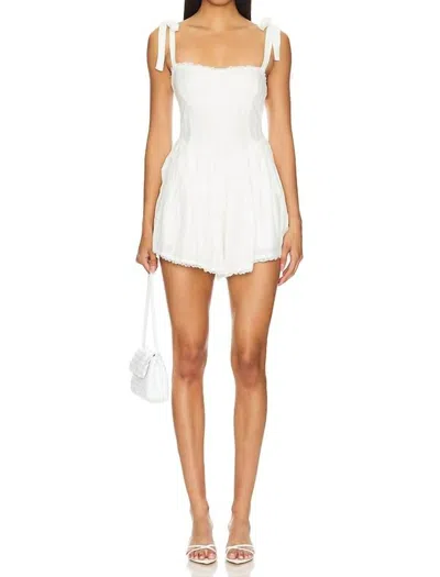 Show Me Your Mumu Regal Romper In White