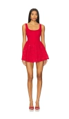 Show Me Your Mumu Ricci Skort Dress In Radiant Red