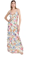 Show Me Your Mumu Romance Ruffle Dress In Ivory Botanical Floral