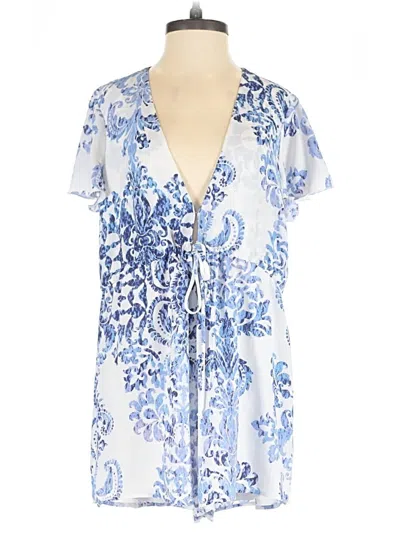 Pre-owned Show Me Your Mumu Romper In Blue