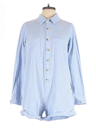 Pre-owned Show Me Your Mumu Romper In Blue