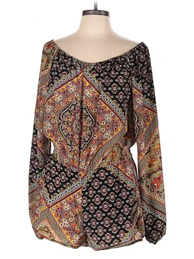 Pre-owned Show Me Your Mumu Romper In Brown