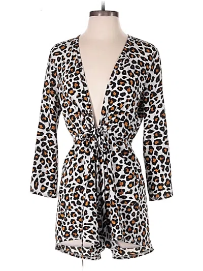 Pre-owned Show Me Your Mumu Romper In Brown