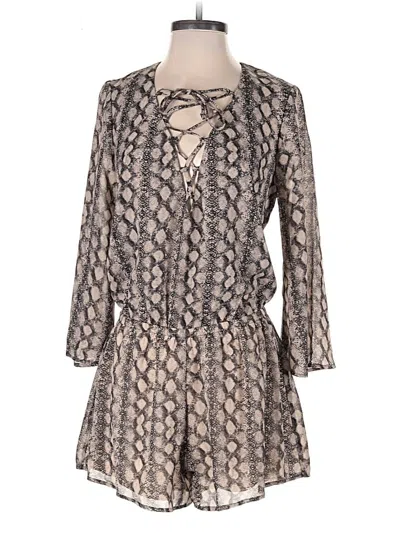Pre-owned Show Me Your Mumu Romper In Gray