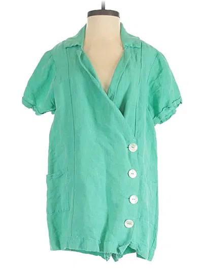 Pre-owned Show Me Your Mumu Romper In Green