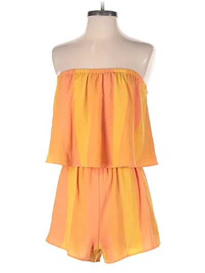 Pre-owned Show Me Your Mumu Romper In Orange