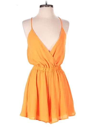 Pre-owned Show Me Your Mumu Romper In Orange