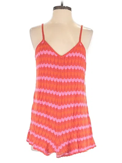 Pre-owned Show Me Your Mumu Romper In Orange