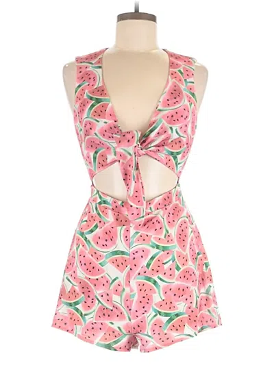 Pre-owned Show Me Your Mumu Romper In Pink
