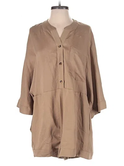 Pre-owned Show Me Your Mumu Romper In Tan