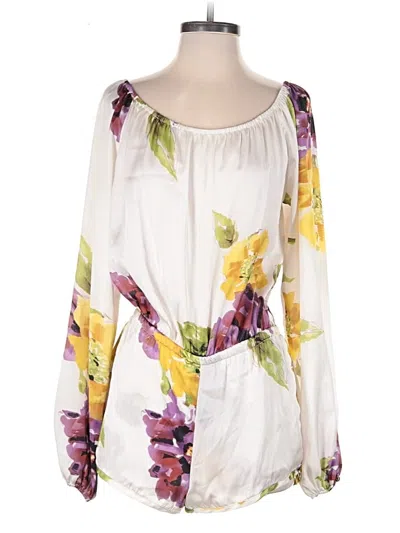 Pre-owned Show Me Your Mumu Romper In White