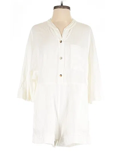 Pre-owned Show Me Your Mumu Romper In White
