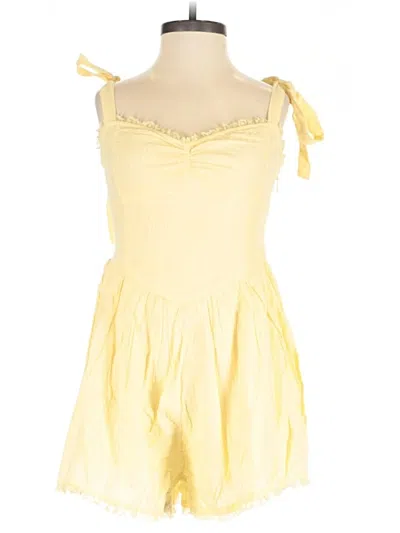 Pre-owned Show Me Your Mumu Romper In Yellow