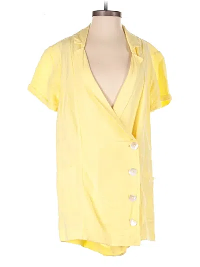 Pre-owned Show Me Your Mumu Romper In Yellow