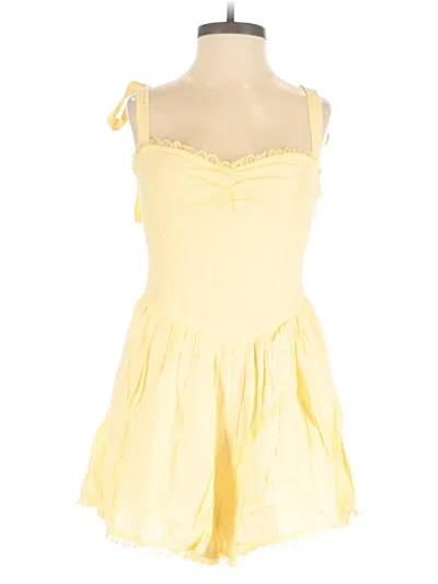 Pre-owned Show Me Your Mumu Romper In Yellow