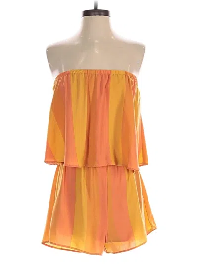 Pre-owned Show Me Your Mumu Romper In Yellow