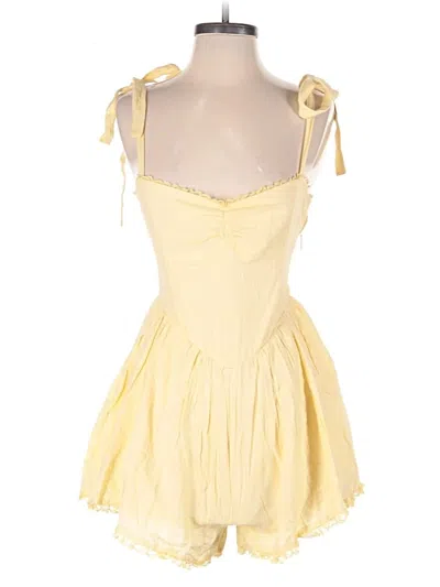 Pre-owned Show Me Your Mumu Romper In Yellow
